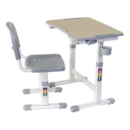 Парта со стулом Fun Desk PICCOLINO II Grey (серый) в Роникон