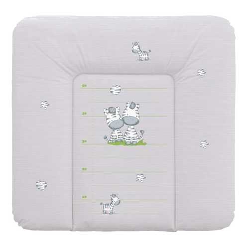 Матрас пеленальный Ceba Baby Zebra grey на комод, 70x75 см в Роникон