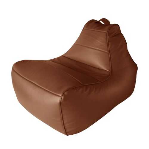 Кресло-мешок Папа Пуф Modern Lounger Brown, размер L, экокожа, коричневый в Роникон